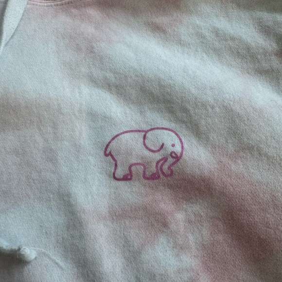 Ivory Ella Sweatshirt hoodie. Light pink tie dye. Women’s size medium. - Picture 3 of 7